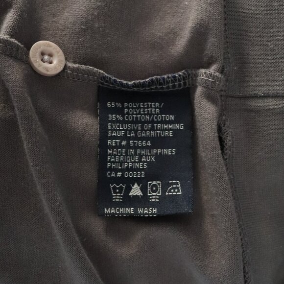 Vntg Arnold Palmer Mens Grey Sz XL 90s Striped Color Block Polo Collar T-Shirt - Picture 12 of 13